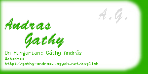 andras gathy business card